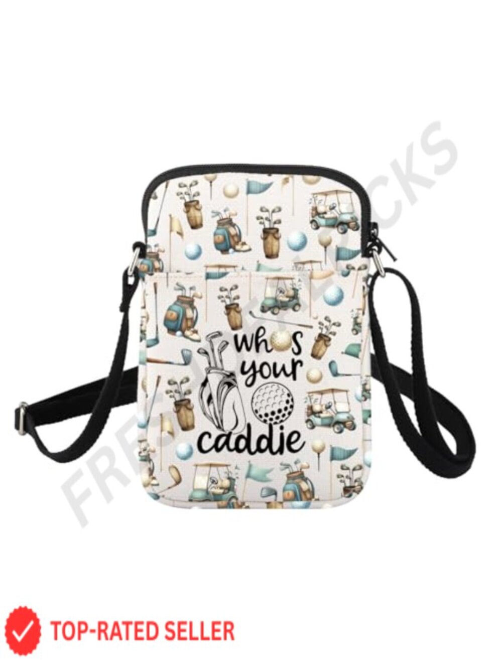 Golf Crossbody Bag Satchel Canvas Travel Purse for Women
